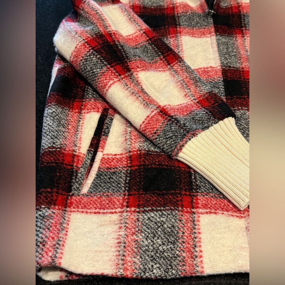 Plaid Wool Zip Jacket - Picture 8 of 11